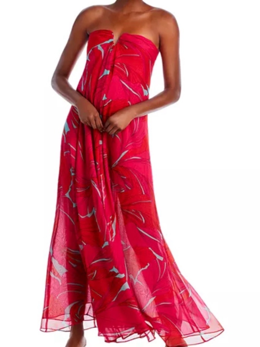 Cult Gaia Janelle Strapless Gown